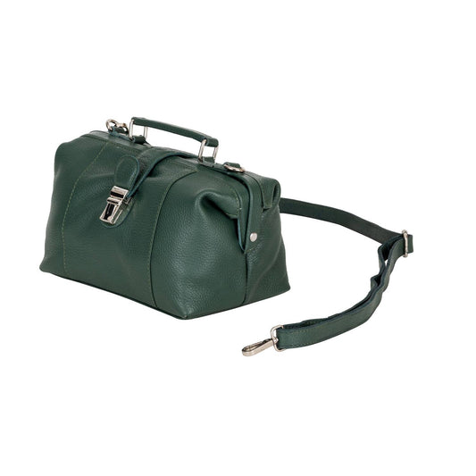 Bella, Women’s Full Grain Leather Bag: OLIVE GREEN