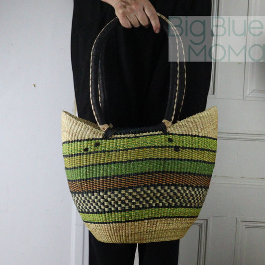 Big Blue Moma Shoulder Shopper - Traditional Palette