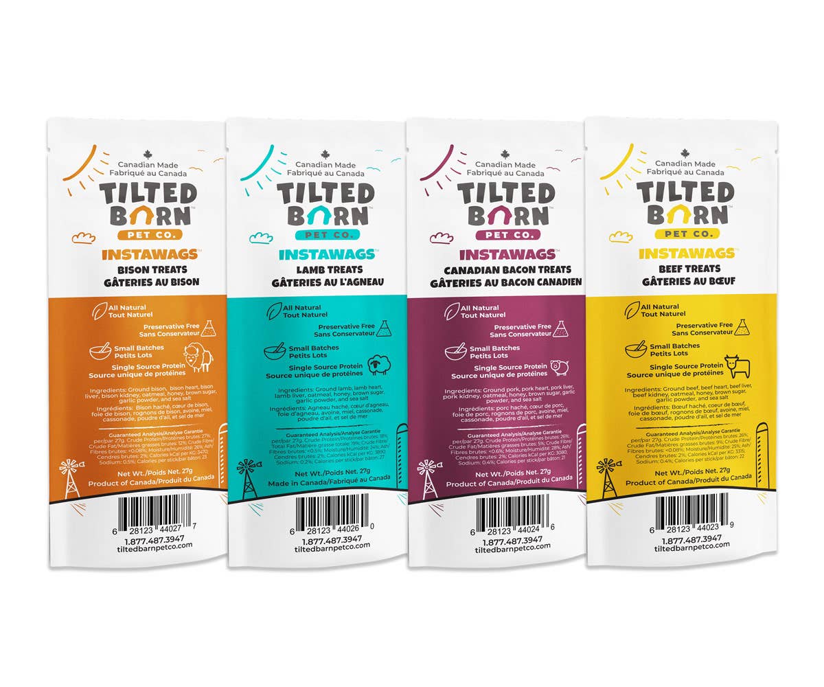 Tilted Barn Pet Co. Instawags 4 Pack Pet Treats