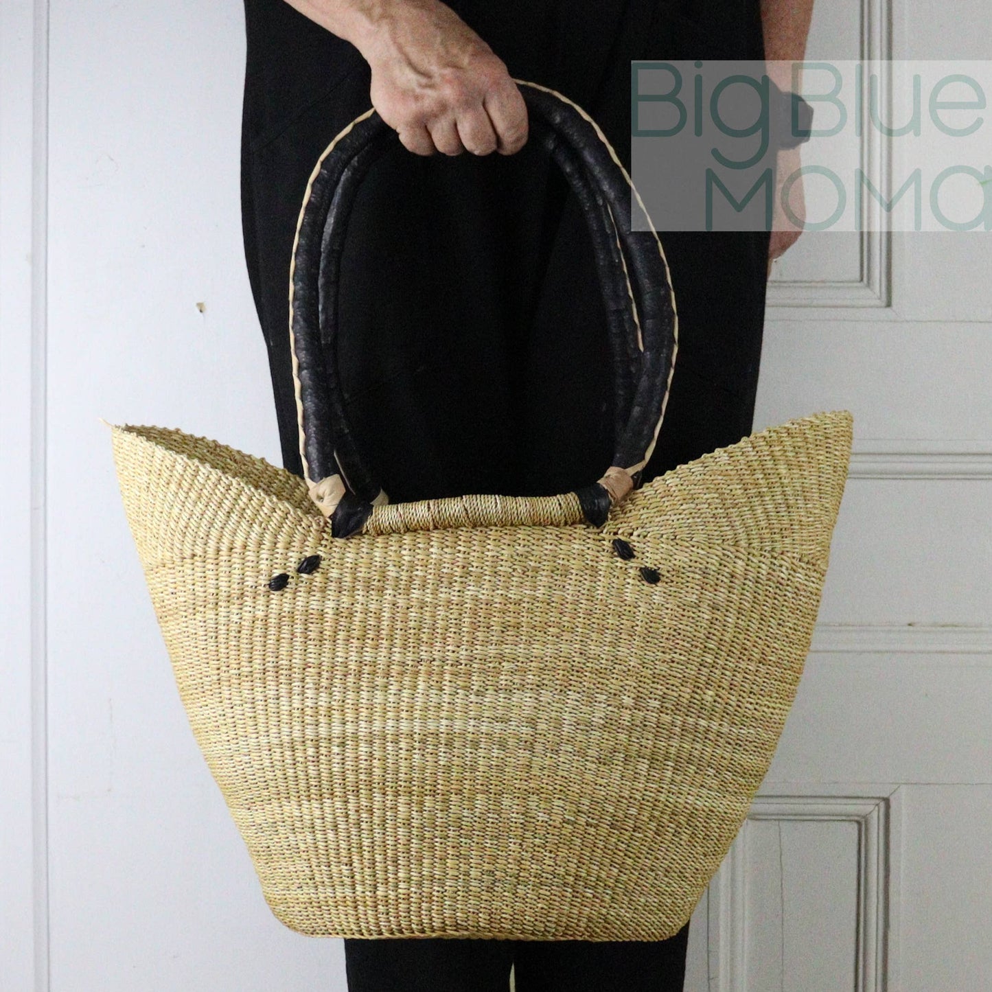 Big Blue Moma Shoulder Shopper - Natural Palette
