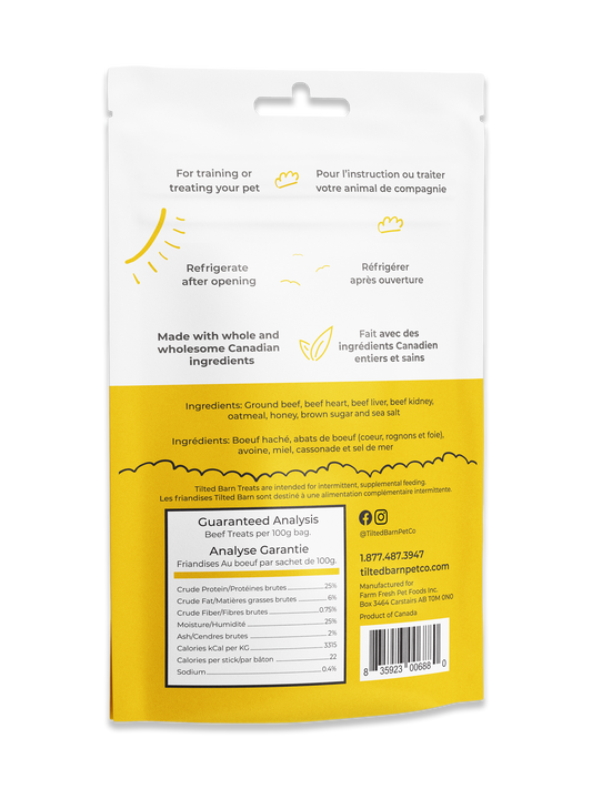 Garlic Free Beef Treats For Dogs 100g/3.53oz