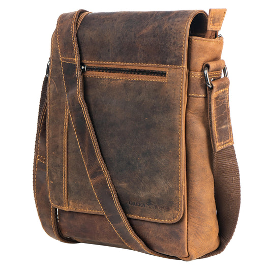 Henry Unisex Mini-Messenger Bag: Camel