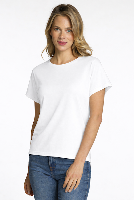 DKR & Co Short Batwing Sleeve Crew Neck Top