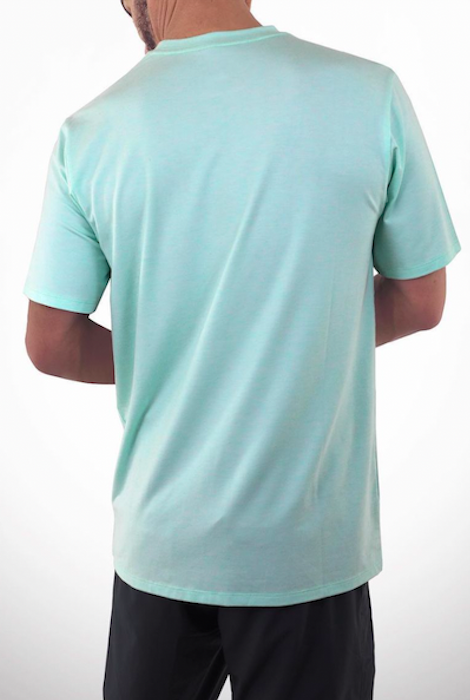 2UNDR PREMIUM CREW TEE HEATHER MINT GREEN