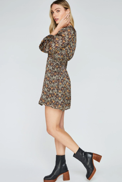 ROBE FAW DOUX DE SICILE, ÉCLAT OLIVE