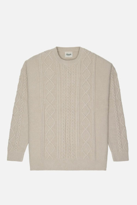 KUWALLA TEE CABLE KNIT SWEATER BIRCH