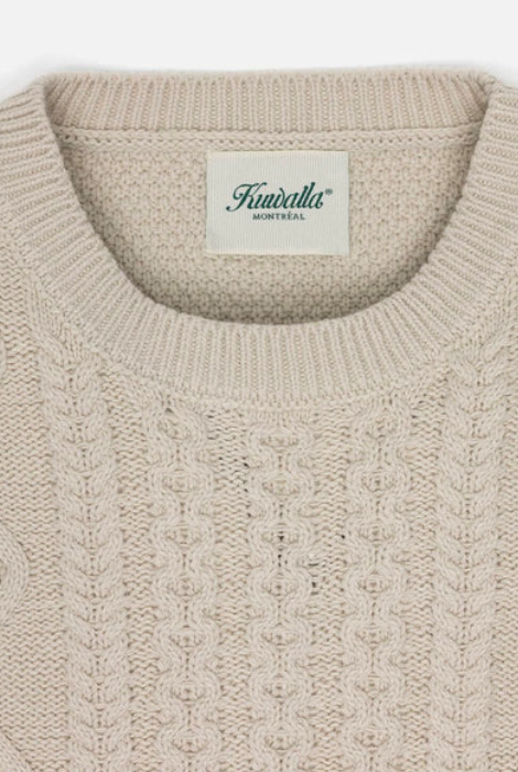 KUWALLA TEE CABLE KNIT SWEATER BIRCH