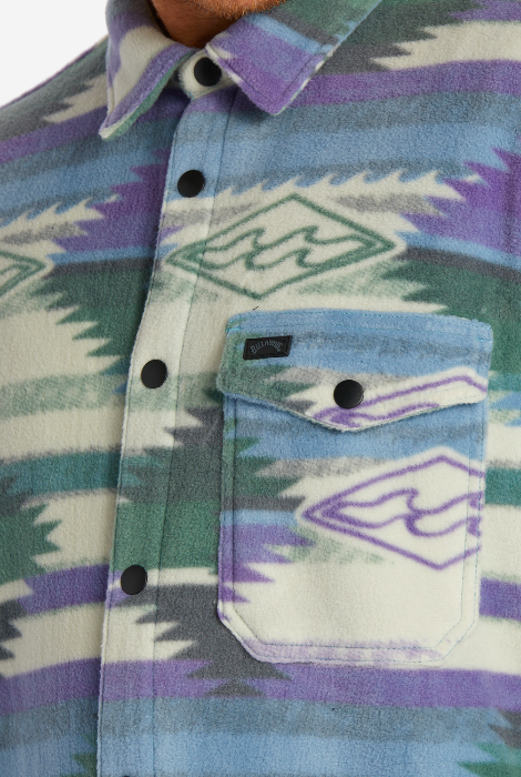 BILLABONG A/DIV FURNACE FLANNEL SHIRT WASHED BLUE
