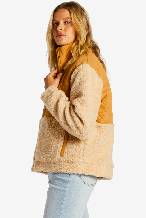 CHAQUETA CON CREMALLERA BILLABONG A/DIV HIDDEN TRAILS CARAMELO