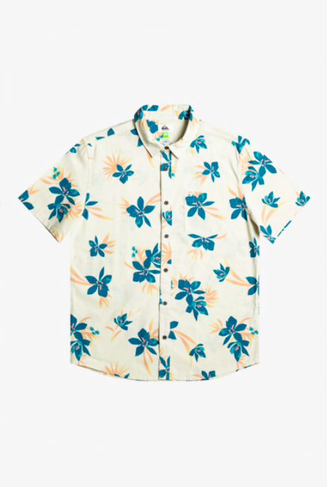 QUIKSILVER HOLIDAZED SHORT SLEEVE SHIRT BIRCH