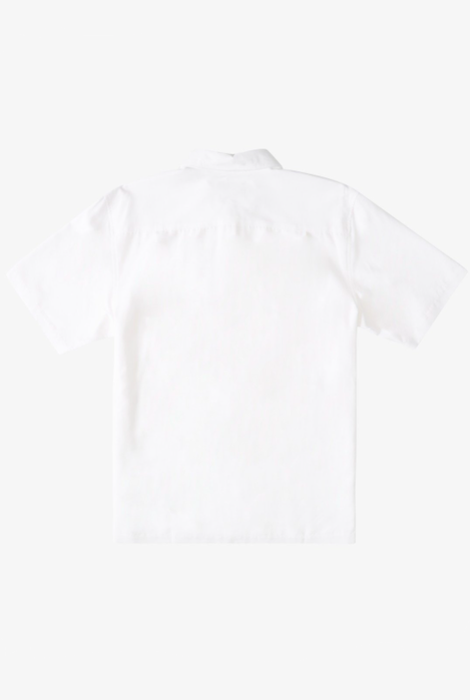 QUIKSILVER WATERMAN TAHITI PALMS SHIRT WHITE