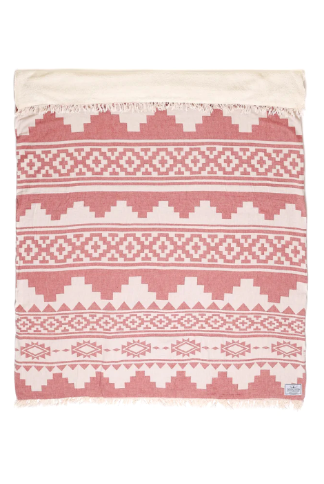 TOFINO TOWEL THE BEACHCOMBER LUXURY THROW BRICK