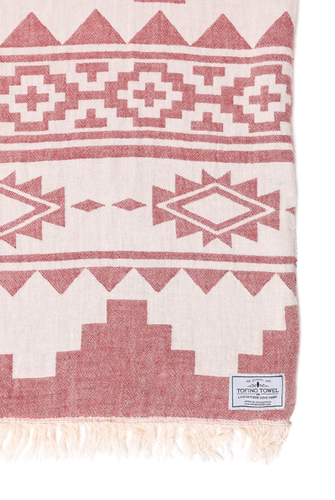 TOFINO TOWEL THE BEACHCOMBER LUXURY THROW BRICK