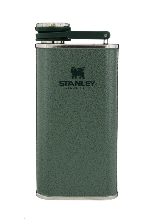 STANLEY CLASSIC EASY FILL 8 OZ WIDE MOUTH FLASK HAMMERSTONE GREEN
