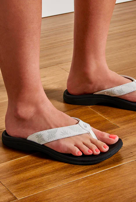 SANDALES OLUKAI 'OHANA BLANC BRILLANT/HUA