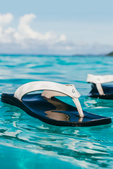 SANDALES OLUKAI 'OHANA BLANC BRILLANT/HUA