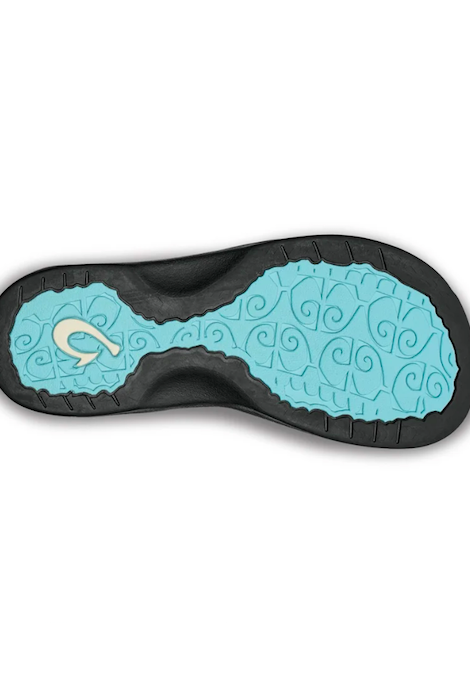 OLUKAI 'OHANA SANDAL SEA GLASS/BLACK