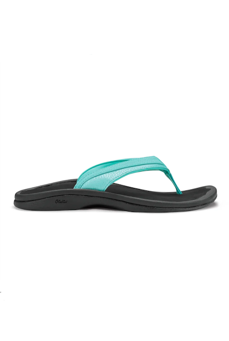 OLUKAI 'OHANA SANDAL SEA GLASS/BLACK