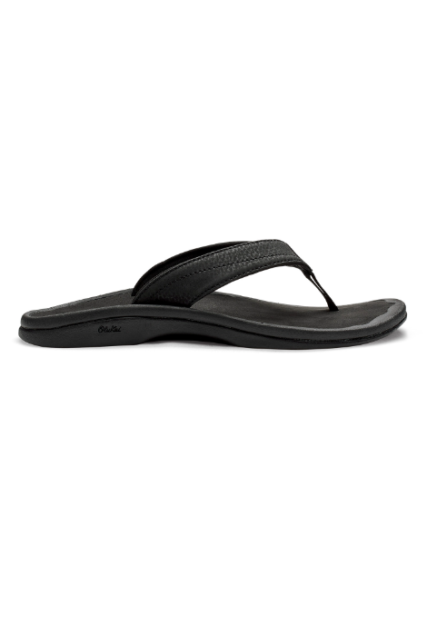 OLUKAI 'OHANA SANDALS BLACK/BLACK