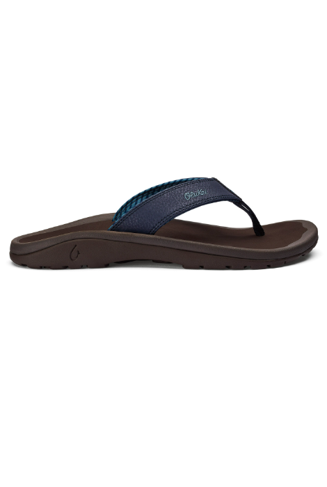 OLUKAI 'OHANA SANDALS BLUE DEPTHS/ESPRESSO