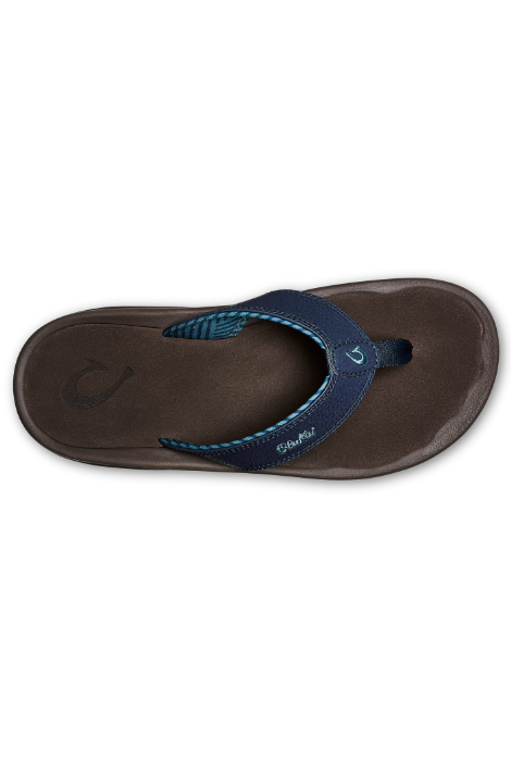 OLUKAI 'OHANA SANDALS BLUE DEPTHS/ESPRESSO