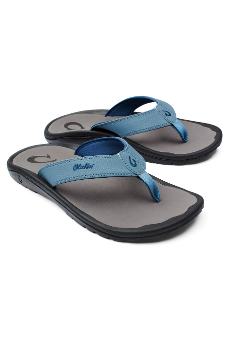 OLUKAI 'OHANA SANDALS SEA ICE/CHARCOAL