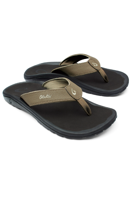 OLUKAI 'OHANA SANDALS CLAY/ONYX