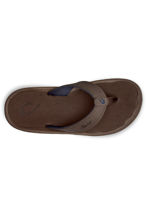 OLUKAI 'OHANA SANDALS DARK WOOD/DARK WOOD