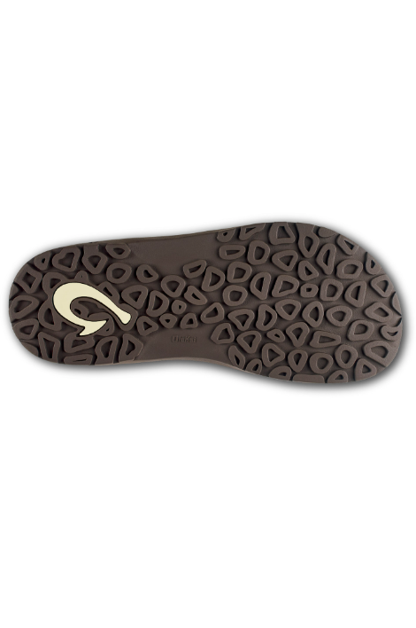 OLUKAI 'OHANA SANDALS DARK WOOD/DARK WOOD