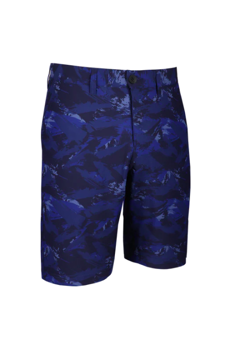 2UNDR THE BODHI PRINTS HYBRID SHORT BLUE STORM