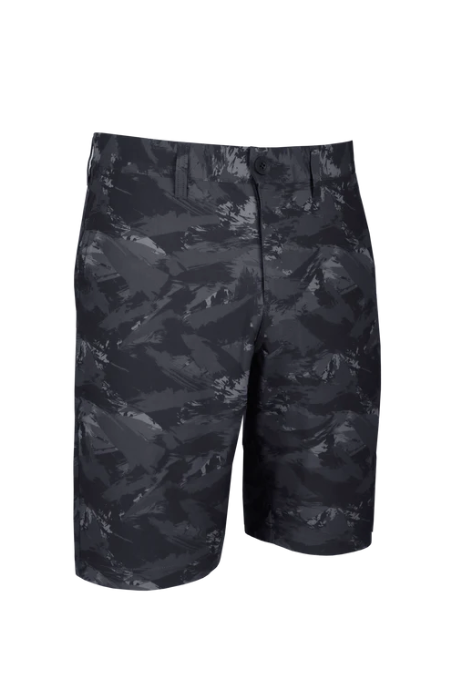 2UNDR THE BODHI PRINTS HYBRID SHORT BLACK STORM