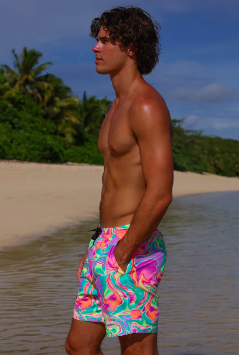 KULANI KINIS BOXER DE BAIN HOMME CALYPSO CASTAWAY