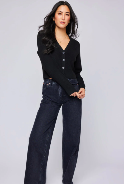 CÁRDIGAN GENTLE FAWN ORVILLE - NEGRO