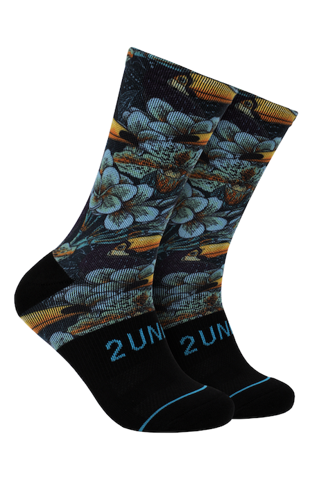 CHAUSSETTES FLEXIBLES IMPRIMÉES TOUCAN TAILLE UNIQUE