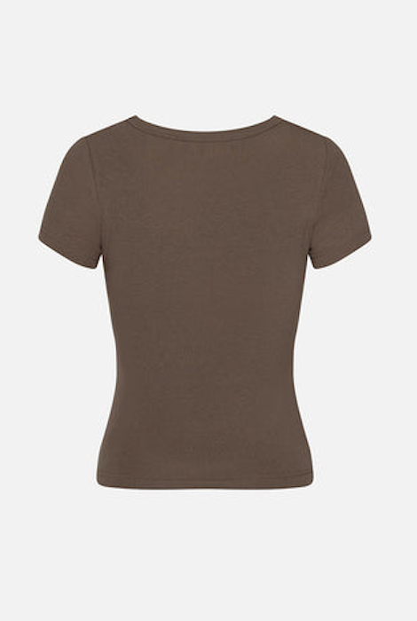 T-SHIRT KUWALLA TEE EN PELUCHE CÔTELÉ - ARMÉE