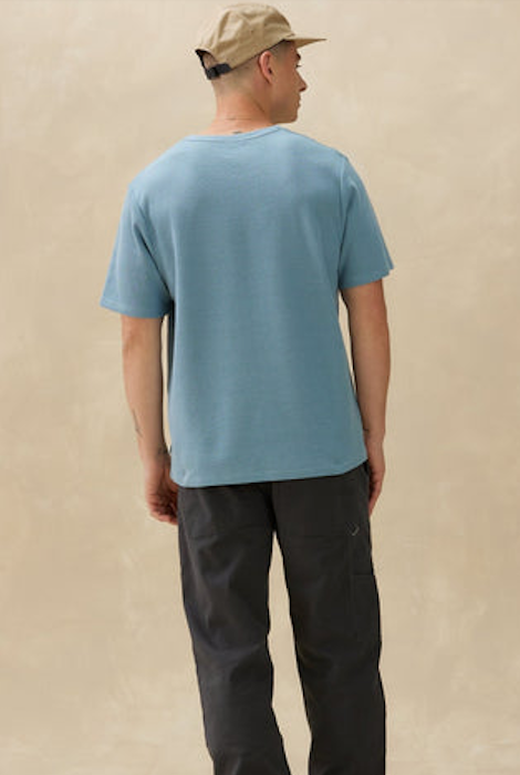 CAMISETA KUWALLA CAMISETA CON ESTAMPADO WAFFLE - AZUL