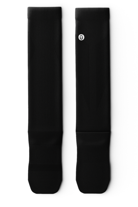 CHAUSSETTES DE COMPRESSION HAUTE AU GENOU NOIRES OUTWAY FLAGSHIP