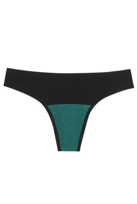 Huha Seamless Low-Mid Rise Thong - Black