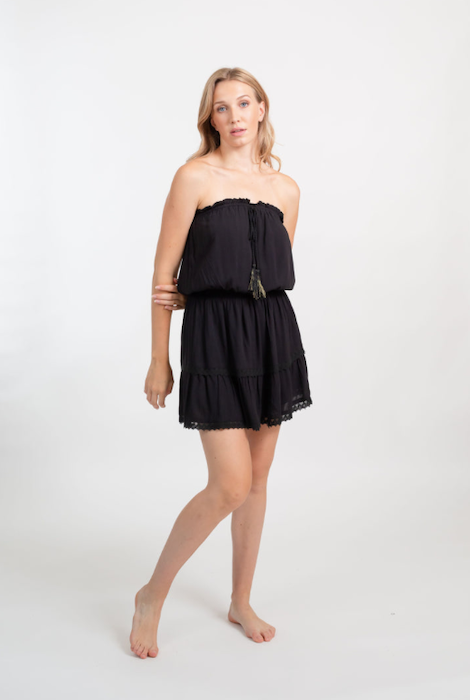 Koy Resort Miami Bandeau Mini Dress - Black The Bumwrap Koy Resort Miami Bandeau Mini Dress - Black The Bumwrap