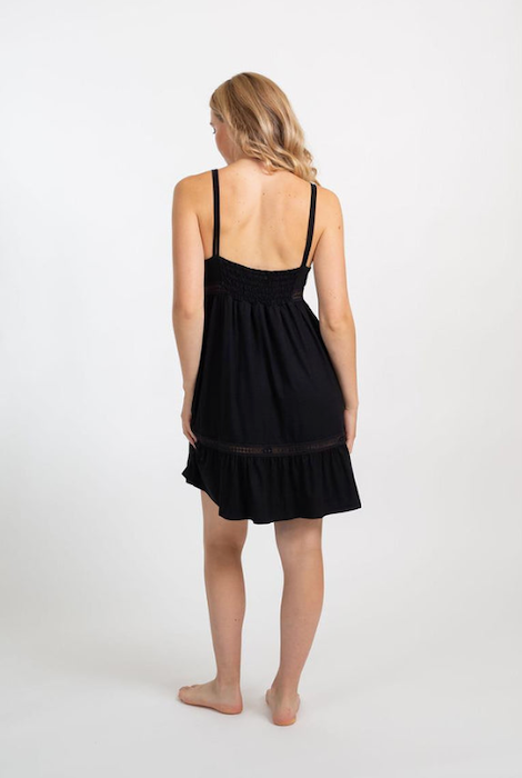 Koy Resort Laguna Empire Waist Dress Black