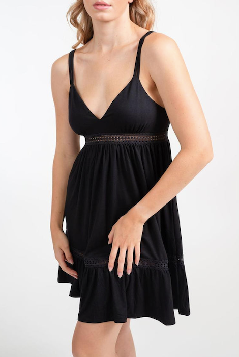 Koy Resort Laguna Empire Waist Dress Black