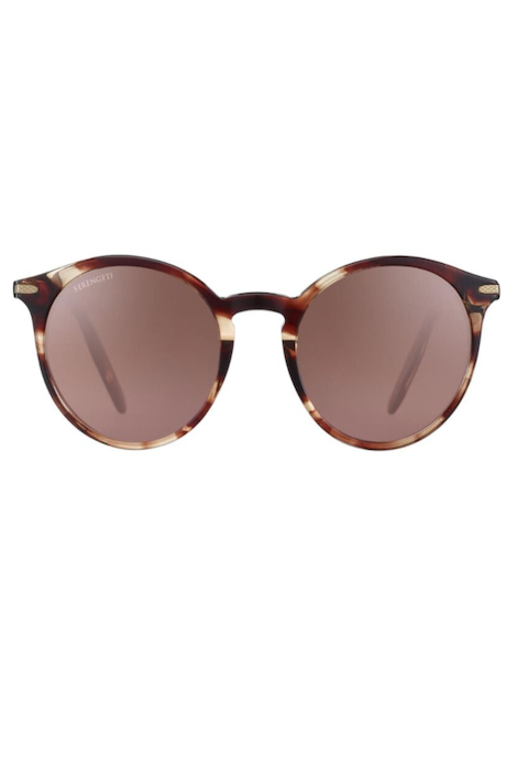 Serengeti Leonora - Shiny Striped Brown / Mineral Polarized Drivers Gradient Cat 2 To 3