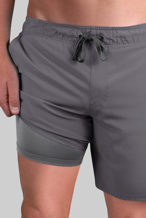 2Undr Juicy 2-In-1 Short - Charcoal