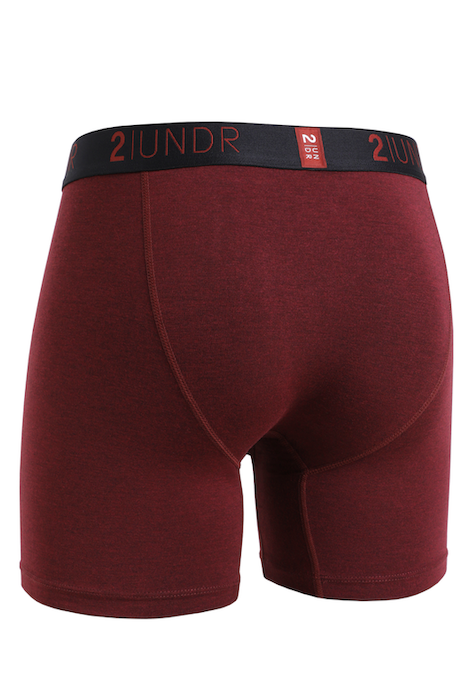 2Undr Swing Shift 6" Boxer Brief - Ruby
