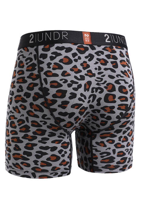 2Undr Swing Shift 6" Boxer Brief - Leopard