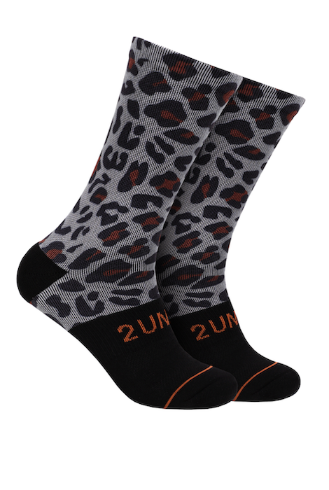 2Undr Flex Print Socks - Leopard One Size