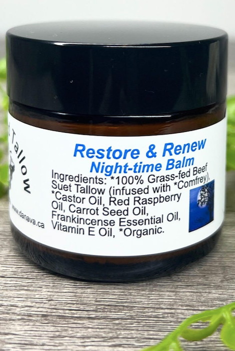 Danava Pure Essentials Restore & Renew Night-Time Tallow Balm 60 Ml