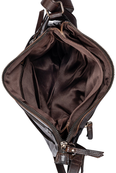 Greenwood Leather Leather Crossbody Shoulder Bag - Brown