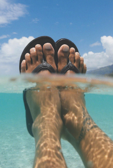 SANDALE OLUKAI HO'OPIO ONYX/ONYX