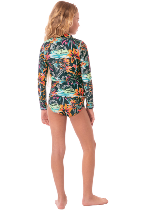 MAAJI Funky Fiesta Cherish Girls Rashguard Set - Green